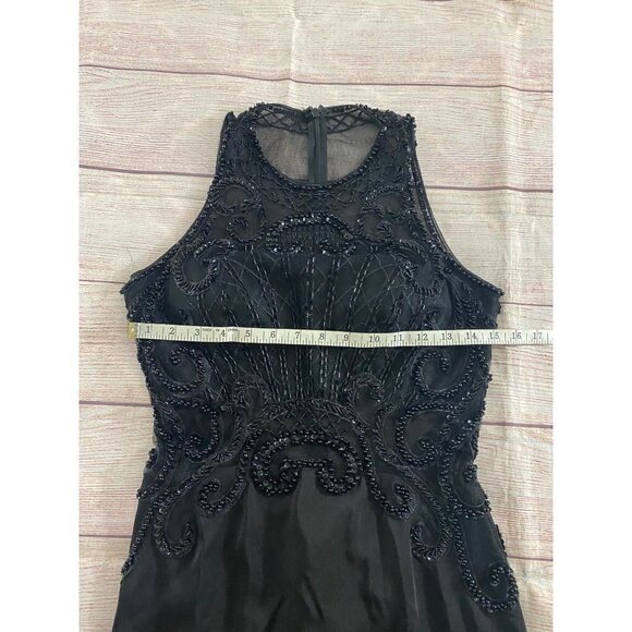 Vintage Ed Women's Young Hand Beaded Classic Black Dress - Medium - Picture 5 of 12